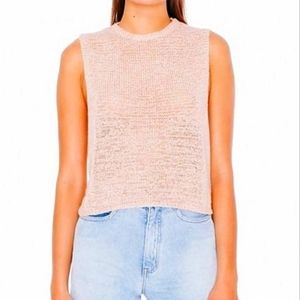 American Apparel Camille Crew knit tank top